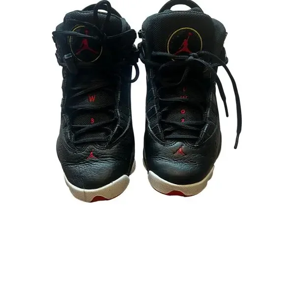 Nike Air Jordan 13 Retro 6 Rings Trainers Sneakers Black White Red Size 4.5Y